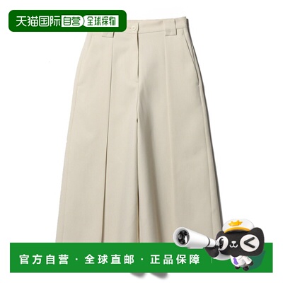 日本直邮COLUMN 女士 一条褶皱设计七分裤 5114007010004