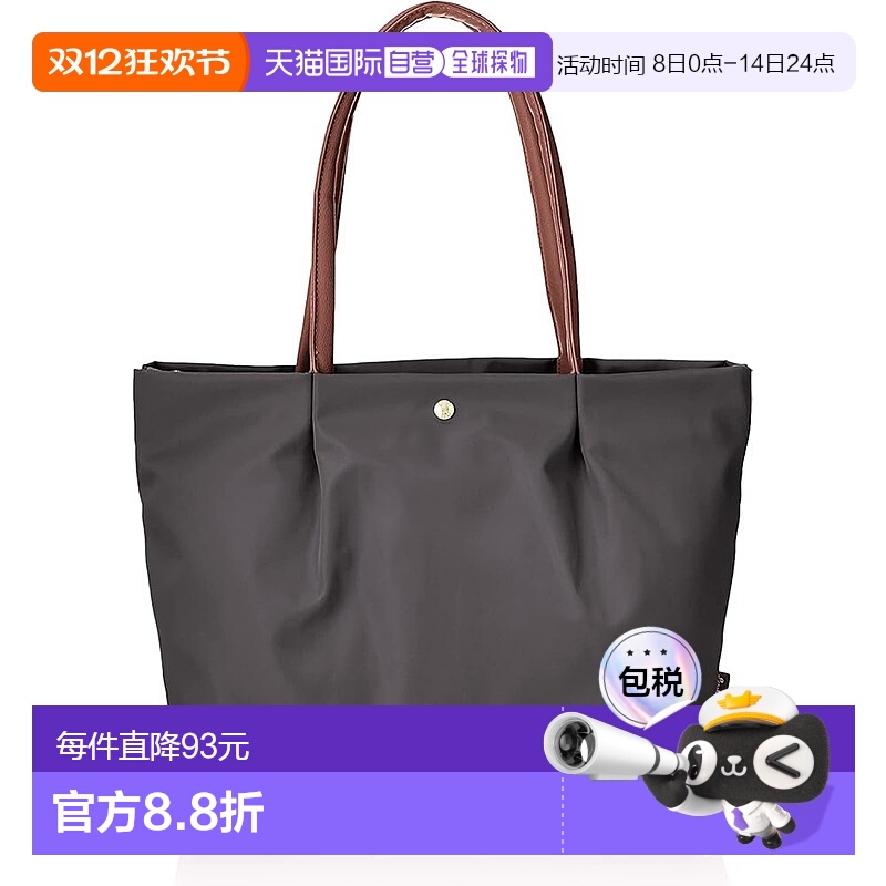 【日本直邮】Legato Largo阿耐洛 女士手提包 A4 灰色 LH-L0001Z