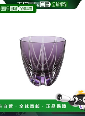 日本直邮田岛玻璃 江户切子星花纹章玻璃杯 紫色 75ml TK21-301-1