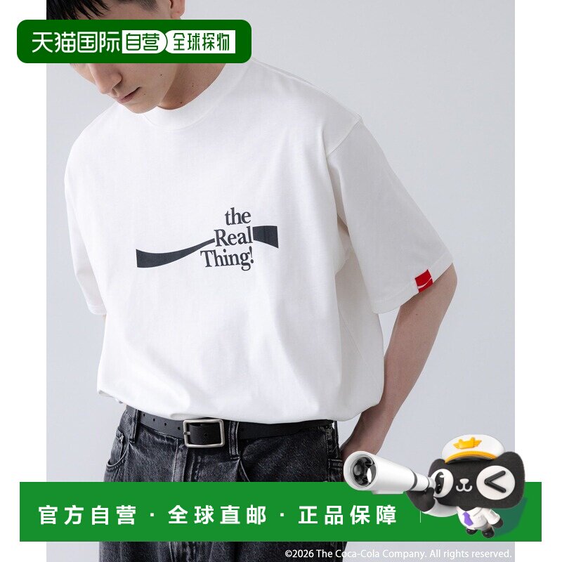 日本直邮LOWRYS FARM 男女同款 可口可乐复古联名印花T恤 878209