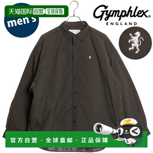 自营 Gymphlex 男士纽扣衬衫 [GY-B0318-DNT FW24] BD 衬衫炭灰色
