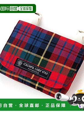 【日本直邮】Colorful Candy Style 外加袋 泰坦格纹 红色 N60188