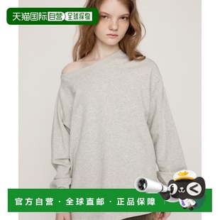 1h可退 日本直邮SLY 女装 宽松半拉链不对称设计纯棉连帽卫衣 030