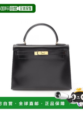 1h可退 日本直邮中古Hermes爱马仕女包B级9新Kelly28凯利28牛皮手