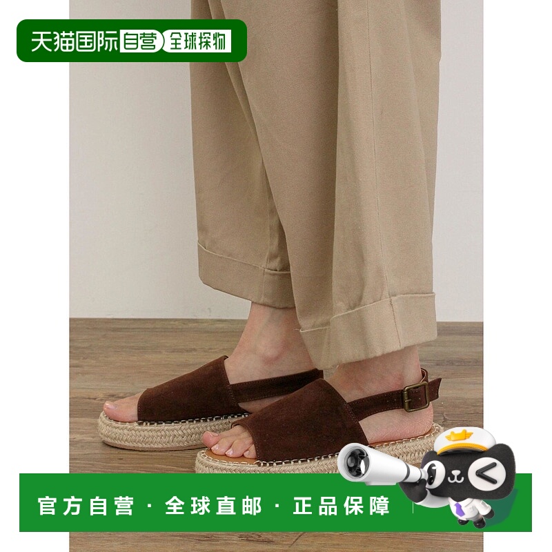 1h可退 日本直邮Samansa Mos2 女士凉感麻底后带扣凉鞋 280091322