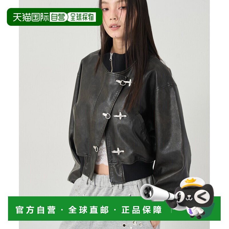 1h可退 日本直邮WHO'S WHO gallery 女装 短款飞行员夹克 火焰扣