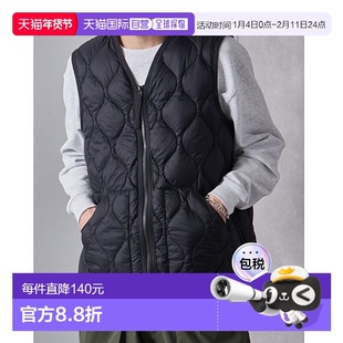 1h可退 日本直邮TAION 男女同款V领双拉链轻量羽绒马甲 114656003