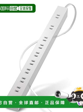 【日本直邮】宜丽客10插分块式拖线板3m白色 ECT 0103WH