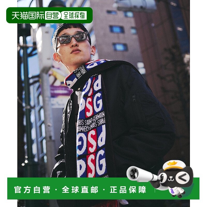 1h可退 日本直邮PARIS SAINT-GERMAIN PSG标志图案圆形围巾 24098