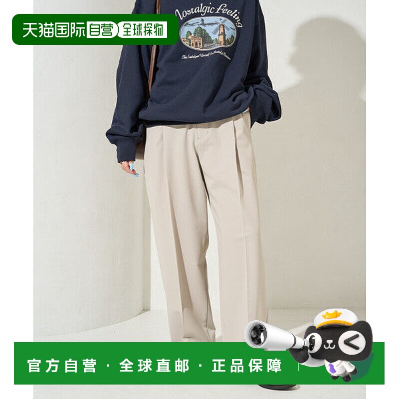 日本直邮FREAK'S STORE 限定展开塔克直筒裤[97977338] 长裤