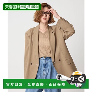 配色扣眼设计 1h可退 外套 宽松双排扣西装 8522 日本直邮conte女装