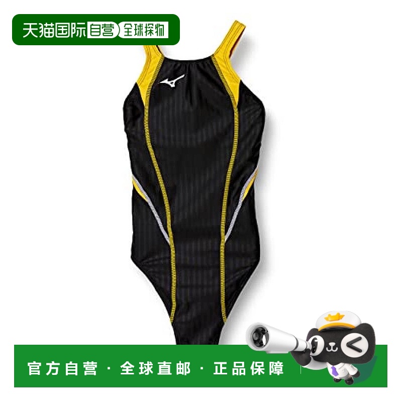 【日本直邮】Mizuno美津浓 泳衣/健身 女式N2MA0220 94黑/黄 XS