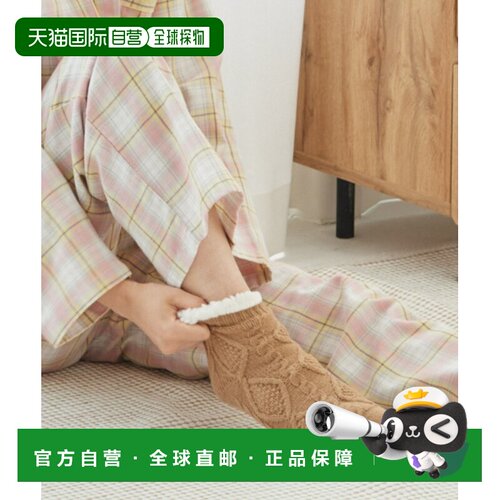 1h可退 日本直邮Gunze（郡是）女士 极厚保暖设计 电缆纹路 里毛
