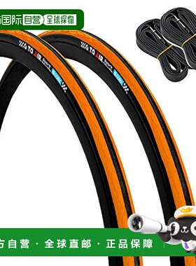 【日本直邮】gorix公路自行车用外胎 +管子2件套装Gtoair 25c（橙