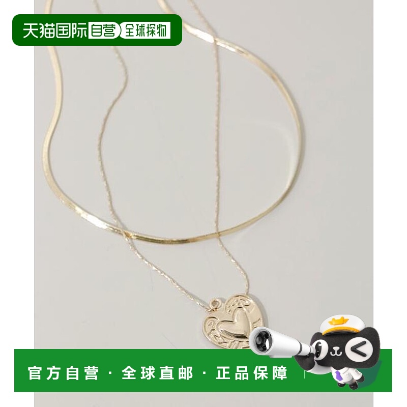 1h可退 日本直邮官方授权 SMELLY 爱心吊坠多层项链