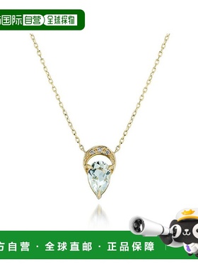 日本直邮日潮 Star Jewelry K10 新月滴坠项链 2JN1123钻石水滴