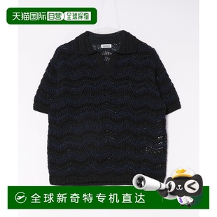 2025AGGM6 1h可退 日本直邮COOHEM 女士透视感手工风格 针织POLO衫