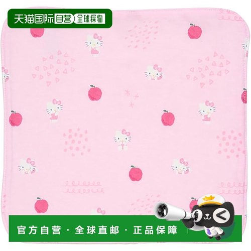 【日本直邮】三丽鸥 宝宝有机棉手帕 凯蒂猫 23×23cm 306525