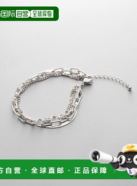 1h可退 日本直邮COCOSHNIK 女士 SV925银 多链设计 四重链条手链