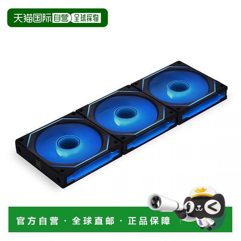 【日本直邮】Lianli联力 INFINITY120 黑色3Pack 菊花链 可逆电缆