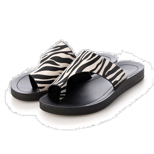 【日本直邮】Vivian薇薇安女士凉鞋斑马纹厚底休闲舒适百搭沙滩鞋