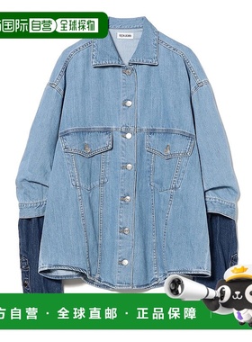1h可退 日本直邮FACON JACMIN 女装 宽松廓形丹宁衬衫 双层袖设计