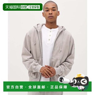 日本直邮ACID WASH ZIP HOODIE 卫衣 浅灰3