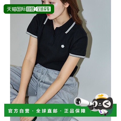 1h可退 日本直邮MARY QUANT 女士鹿仔纹刺绣短袖POLO衫  32233753