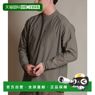 男女同款 WEATHER 长袖 T恤 裾部 1h可退 胸袋设计 日本直邮THREE