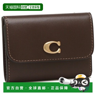 CZ111 三折钱包带卡槽棕色女士 B4MPL Essential 日本直邮Coach