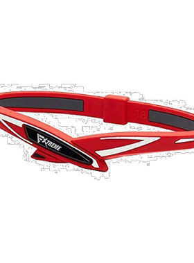 【日本直邮】Phiten法藤水溶钛手环斜纹装饰运动手腕配饰红色外戴