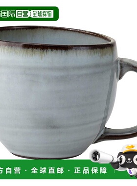【日本直邮】波佐見焼 马克杯 容量约340ml 栗皮 灰色 25245陶瓷