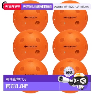 日本直邮6个装 USAPA 认证 Diadem Power 匹克球男女适用室内场地