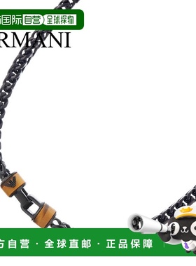 日本直邮Emporio Armani 项链 男士配饰 黑色 EGS3034001 流行推