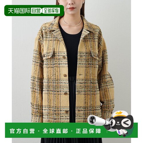 日本直邮Drawing Numbers 女装 LINTON花呢衬衫式军支付后1h可退
