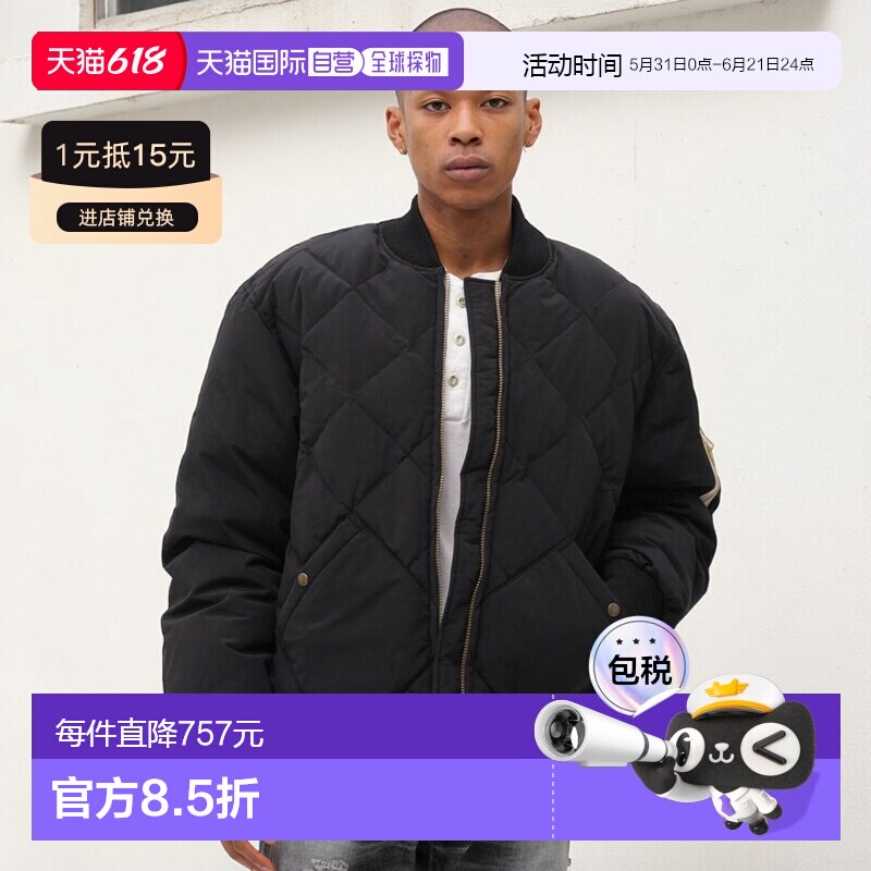 1h可退 日本直邮AVIREX × Eddie Bauer 男女同款 羽绒服 短款宽