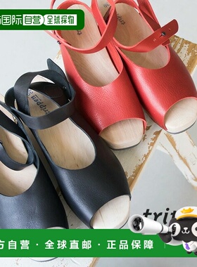 日本直邮ORINOCO trippen Orinoco 踝带木凉鞋 皮革凉鞋