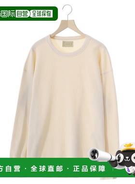 1h可退 日本直邮cantate 男士长袖棉质圆领T恤 24AWCA0485