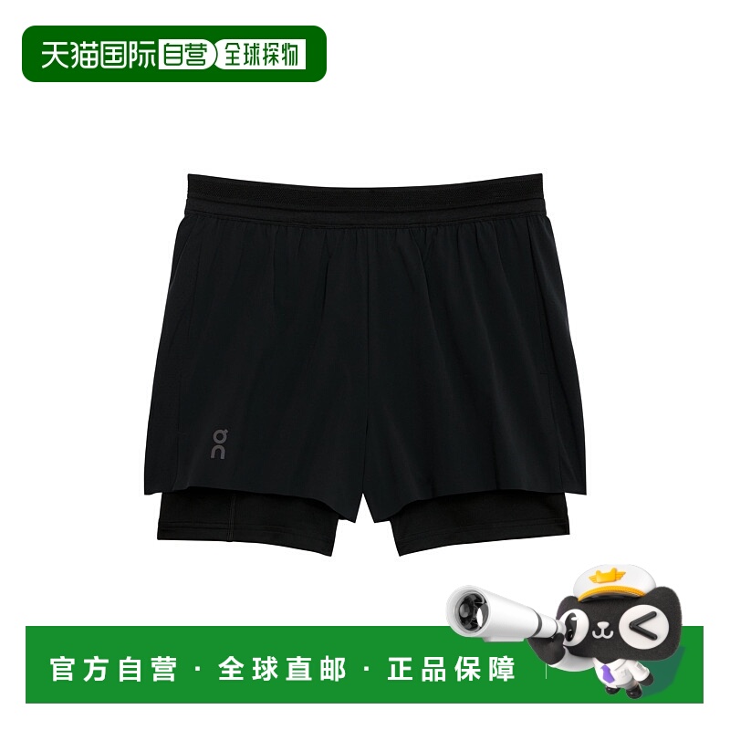 日潮跑腿ON昂跑 女士 3 Performance 2/1 短裤 Black XS 1wf1012