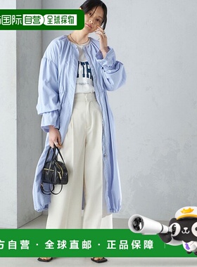 日本直邮SHIPS 防水加工可手洗无领长款风衣 24SS [SH8611EW02279