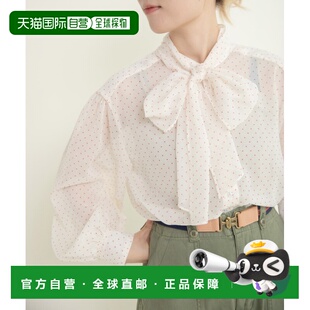 1h可退 日本直邮Dot＆Stripes CHILD WOMAN 女装 雪纺细点印花 宽