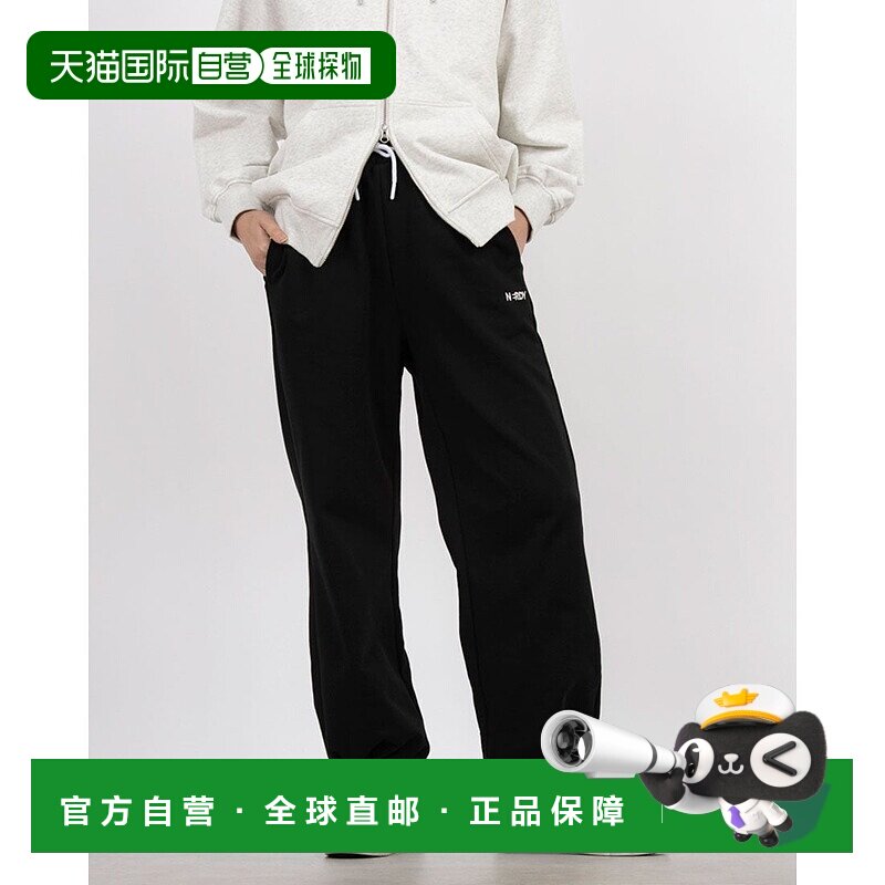 日本直邮NERDY 贝伦克logo运动裤 [NE8621EU000934] 黑色