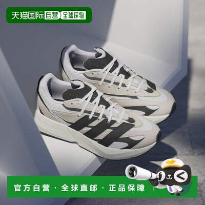 日本直邮adidas LIGHTBLAZE 舒适 织物 低帮跑步鞋 男女同款 灰黑