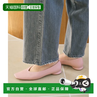 1h可退 日本直邮Le Talon 女士方头平底软羊皮休闲女鞋 舒适方根