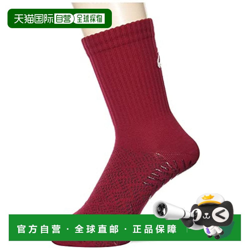 【日本直邮】ASICS 足球袜Grip Socks 3103A038  酒红亚瑟士
