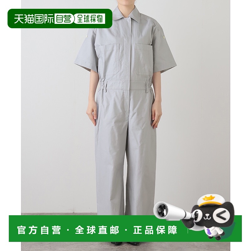 1h可退 日本直邮Maison IENA 女士宽松牛津纺衬衫式连体裤 半拉链