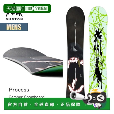 日本直邮Burton Process Camber 男士单板滑雪板 2026-2027款 Bad