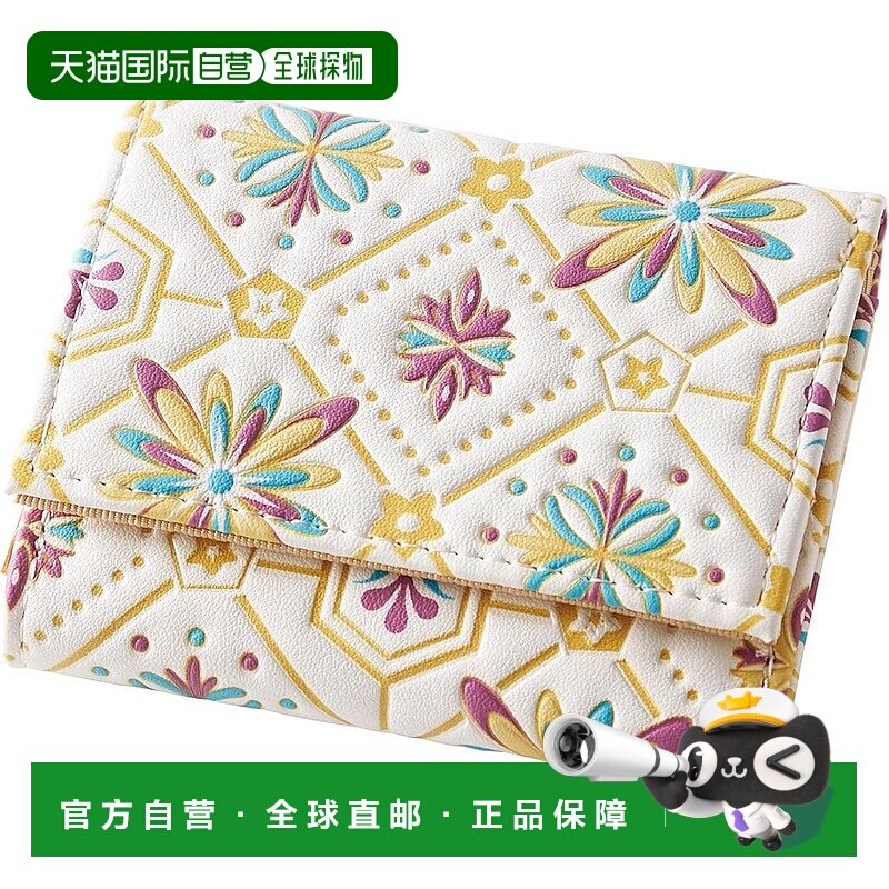 【日本直邮】Cogit  凹凸型厚2cm迷你钱包 文库风