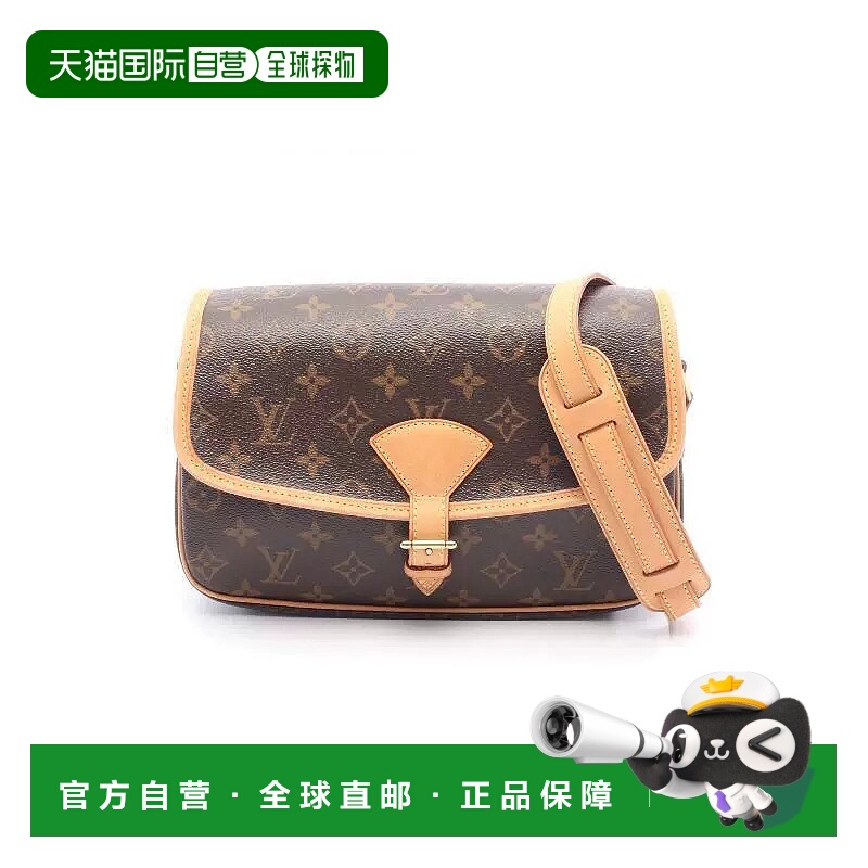 1h可退 日本直邮中古LV路易威登女包B级9新Sologne法棍包涂层/防