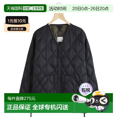 日本直邮TAION TAION V 领 W 拉链羽绒服 JKT（软壳） TAION V 领
